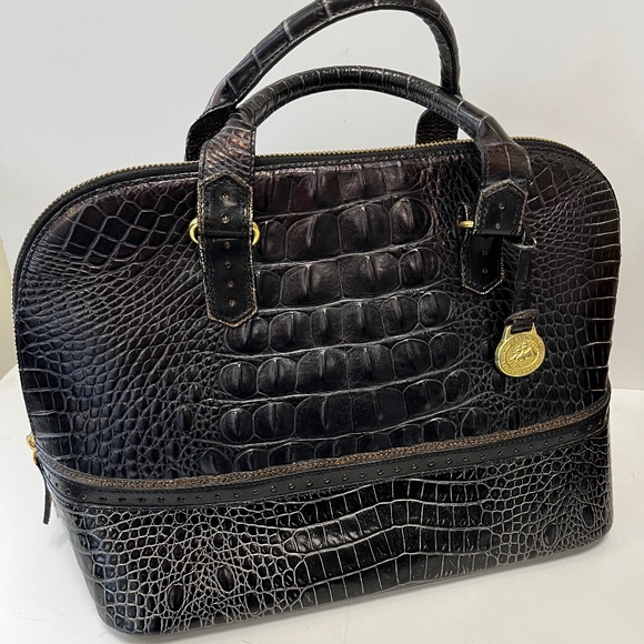 Brahmin Dome Satchel Crocodile - copy - Picture 1 of 10